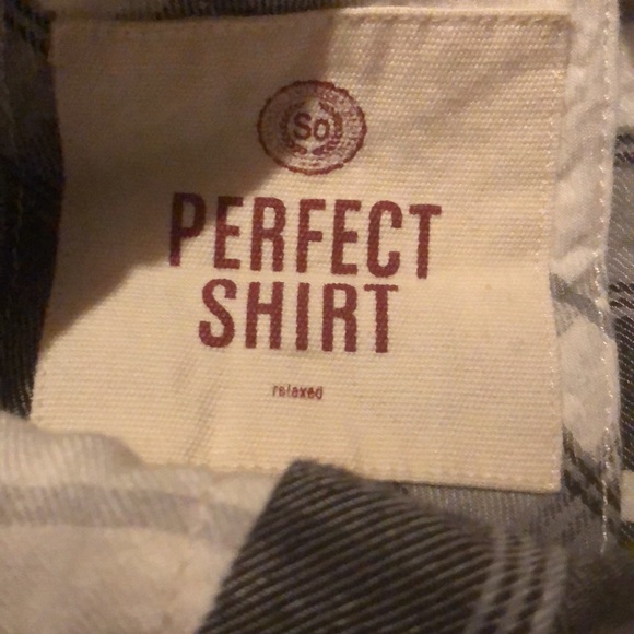 👁‍🗨 SO Black & White Plaid “Perfect Shirt” 👁‍🗨 - Picture 3 of 5